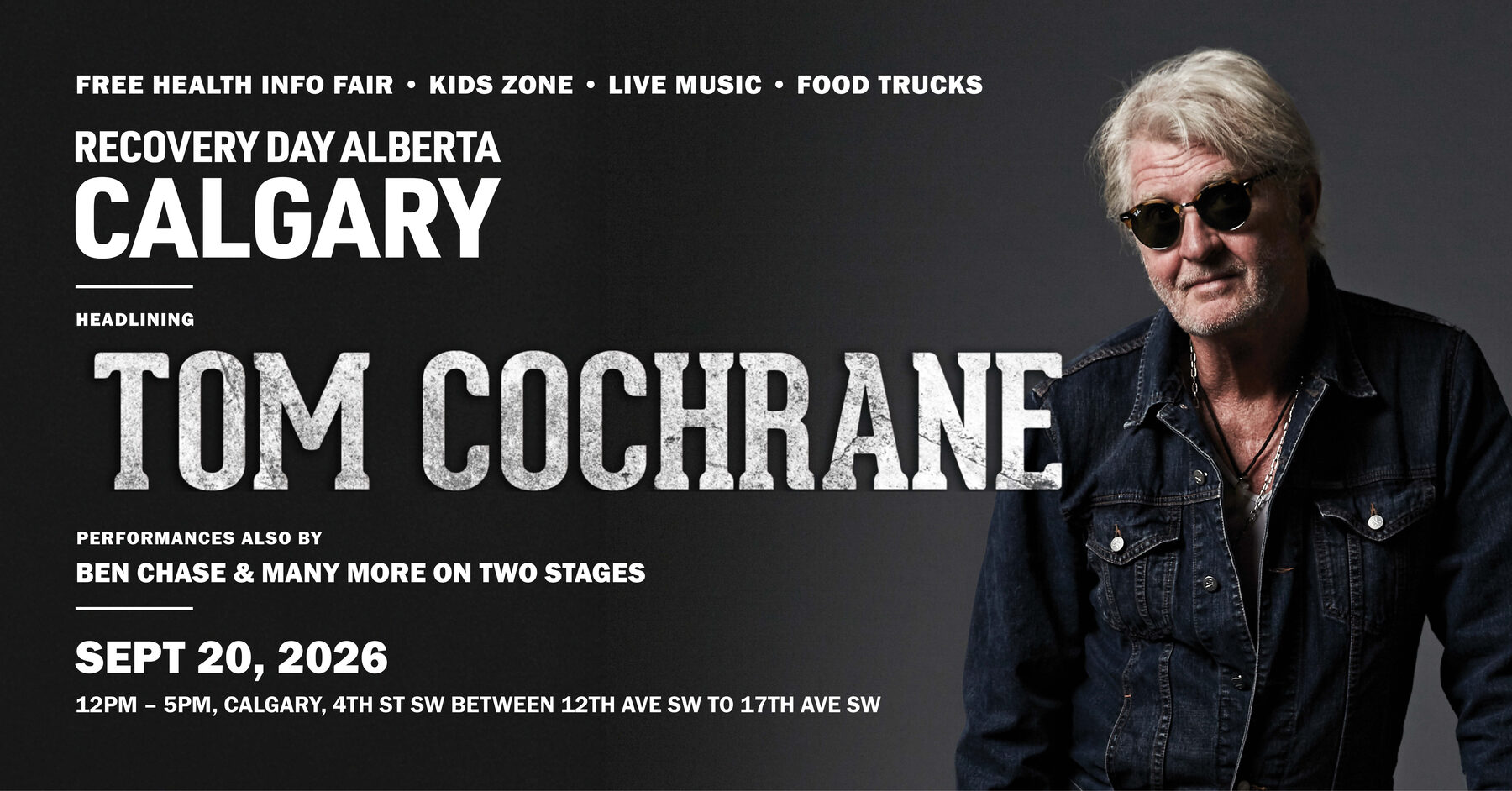 Calgary festival artwork featuring Tom Cochrane